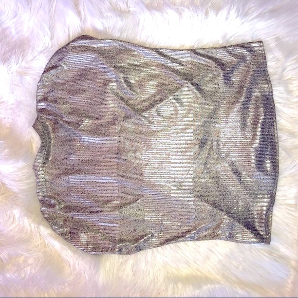 Bishop + Young Metallic Blake Gold Metallic blouse M by Anthropologie NICE! - Picture 7 of 8